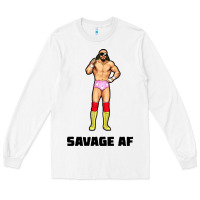 White savage af Long Sleeve Tee - linhVisuals