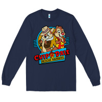 Navy chip and dale anime character Long Sleeve Tee - linhVisuals