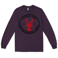 Plum texas crawfish boil crew Long Sleeve Tee - linhVisuals