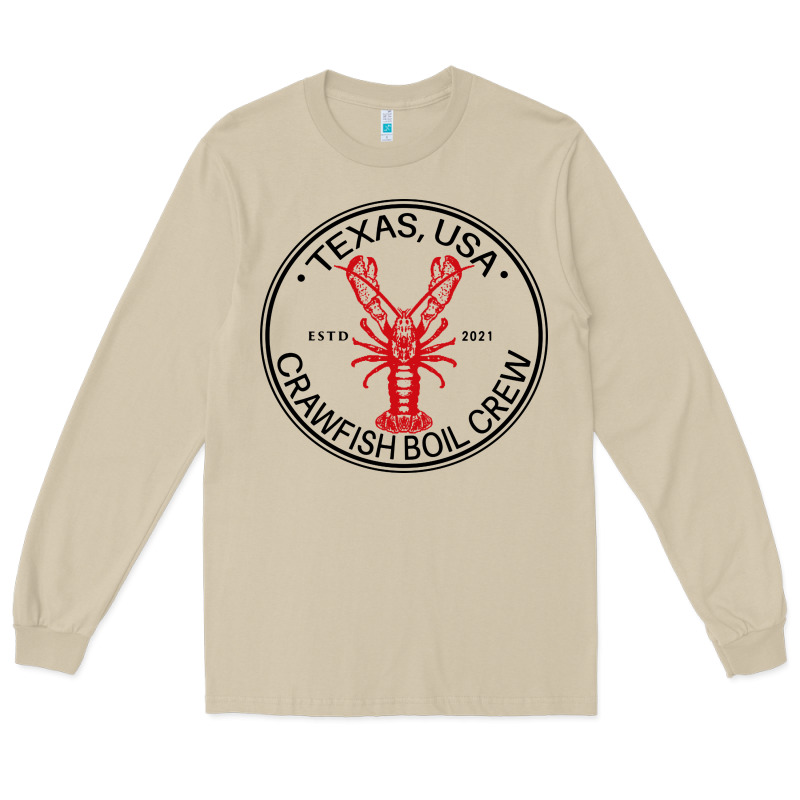 Texas Crawfish Boil Crew Long Sleeve Tee by linhVisuals | Teevron