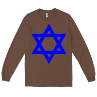 Chestnut star of david Long Sleeve Tee - linhVisuals