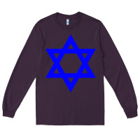 Plum star of david Long Sleeve Tee - linhVisuals