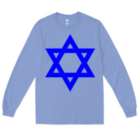 Colony Blue star of david Long Sleeve Tee - linhVisuals