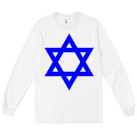 White star of david Long Sleeve Tee - linhVisuals