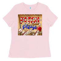 Bubblegum Pink pitch please tumbler Ladies Tee - BundleAndBundleShop
