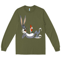 Army Green funny rabbit 3 Long Sleeve Tee - linhVisuals