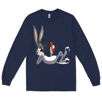 Navy funny rabbit 3 Long Sleeve Tee - linhVisuals