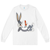 White funny rabbit 3 Long Sleeve Tee - linhVisuals