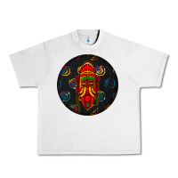 Lunar Rock african masks round earrings 2 Urban Heavy Tee - BundleAndBundleShop