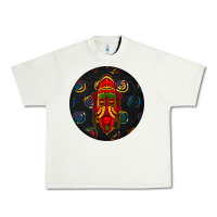 Pistachio african masks round earrings 2 Urban Heavy Tee - BundleAndBundleShop