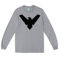 Heather Grey nightwing Long Sleeve Tee - linhVisuals