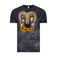 Cloud Black Bighorn Sheep Vintage Tee - RanaPortraitStore