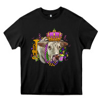 Black charolais mardi gras Heavy Core Tee - OliviaCreatesArt