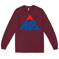 Burgundy k2 ski snowboarding Long Sleeve Tee - linhVisuals