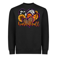 Black basketball hearts Heavyweight Sweatshirt - Jasminsmagicworld