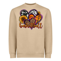 Mushroom basketball hearts Heavyweight Sweatshirt - Jasminsmagicworld