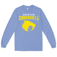 Colony Blue houston sabercats Long Sleeve Tee - linhVisuals