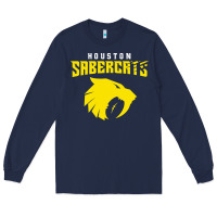 Navy houston sabercats Long Sleeve Tee - linhVisuals