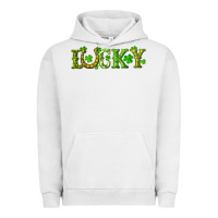 Pigment Lunar Rock st. patrick's day lucky with clovers and horseshoe Urban Hoodie - RanaPortraitStore
