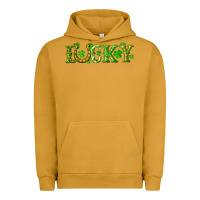 Pigment Peanut Butter st. patrick's day lucky with clovers and horseshoe Urban Hoodie - RanaPortraitStore