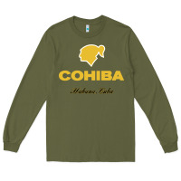 Army Green nice cohiba - habana cuba Long Sleeve Tee - linhVisuals