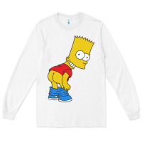 White TRIPY BART SIMPSONS Long Sleeve Tee - linhVisuals
