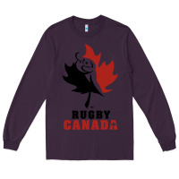 Plum canada rugby Long Sleeve Tee - linhVisuals