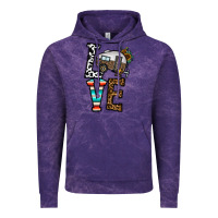 Cloud Purple love caravan Vintage Hoodie - CowhideDigitalArt