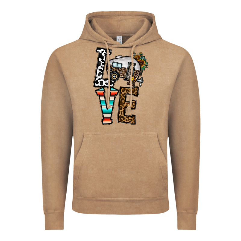 Love Caravan Vintage Hoodie by CowhideDigitalArt | Teevron