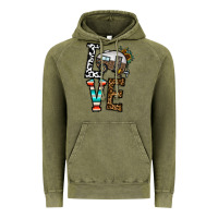 Vintage Olive love caravan Vintage Hoodie - CowhideDigitalArt