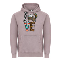 Vintage Zinc love caravan Vintage Hoodie - CowhideDigitalArt