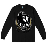 Black collingwood fc Long Sleeve Tee - linhVisuals