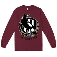 Burgundy collingwood fc Long Sleeve Tee - linhVisuals
