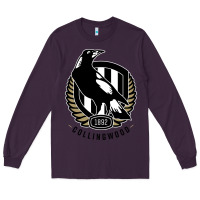 Plum collingwood fc Long Sleeve Tee - linhVisuals