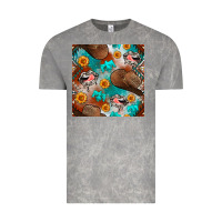 Cloud Rock western cowboy hat seamless pattern Vintage Tee - BundleAndBundleShop