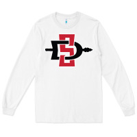 White san diego state aztecs Long Sleeve Tee - linhVisuals