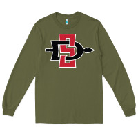 Army Green san diego state aztecs Long Sleeve Tee - linhVisuals