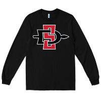 Black san diego state aztecs Long Sleeve Tee - linhVisuals