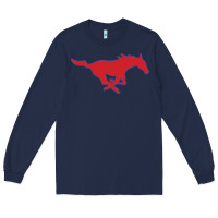 Navy smu mu5t4ng Long Sleeve Tee - linhVisuals