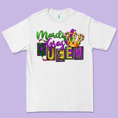Mardi Gras Queen Premium Tee Designed By Fadigitalartstudio