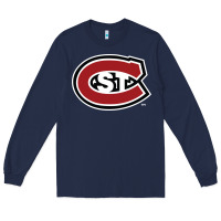 Navy st cloud state huskies Long Sleeve Tee - linhVisuals