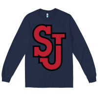 Navy st. john's red storm Long Sleeve Tee - linhVisuals