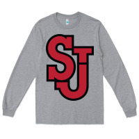 Heather Grey st. john's red storm Long Sleeve Tee - linhVisuals