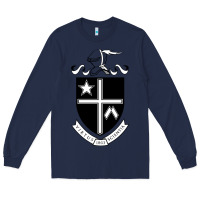 Navy la salle university Long Sleeve Tee - linhVisuals