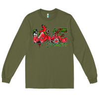 Army Green Love Summer Long Sleeve Tee - CowhideDigitalArt