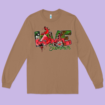 Love Summer Long Sleeve Tee Designed By Cowhidedigitalart