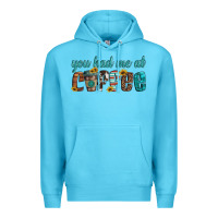 Ocean Blue you had me at coffee Premium Hoodie - Artiststas
