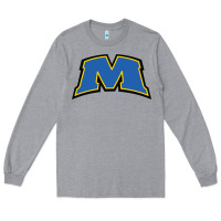 Heather Grey morehead state eagles wordmark Long Sleeve Tee - linhVisuals