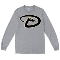 Heather Grey D Backs Baseball Long Sleeve Tee - linhVisuals