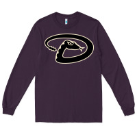 Plum D Backs Baseball Long Sleeve Tee - linhVisuals